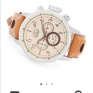 Invicta S1 Rally. Tan dial w/ rose gold accents.